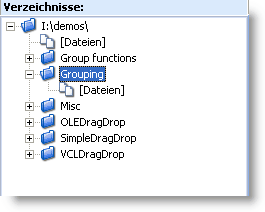 Organisation ähnlich wie im Windows Explorer