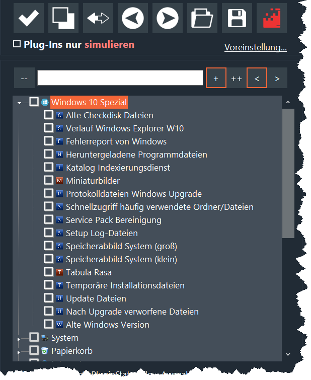 Windows 10 Spezial Plug-Ins